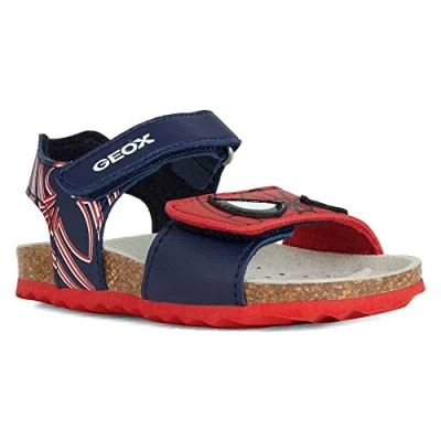 Afbeelding van Geox Marvel Spiderman Chalki BOY Sandalen voor kinderen, Maat: 21, Dark navy/red Hoogwaardig imitatieleer