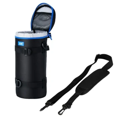 Afbeelding van JJC Luxe waterbestendige tas met schouderriem voor Canon RF 800 mm F11 STM lens, AF S NIKKOR 200 500 F5.6E ED VR, Tamron 150 600 en lensdiameter hoogte kleiner dan