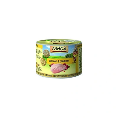 Afbeelding van 6x800g Gevogelte, Rund &amp; Cranberries MAC&#039;s Kattenvoer