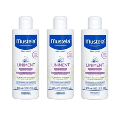 Afbeelding van Mustela Liniment 3 X 400 ML Reiniging VAN Het Zitvlak Toilette Du Siege Bebe Change Voordeelpakket VEEL