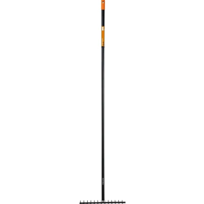 Afbeelding van Fiskars Solid Hark Tuinhark Tuingereedschap Zwart 154 cm Met Steel Staal Aluminium Handgreep Geschikt voor Algemene Tuinwerkzaamheden