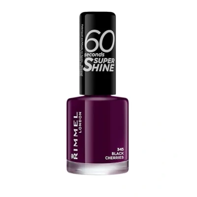 Afbeelding van Rimmel 60 Seconds Nagellak 345 Black Cherries