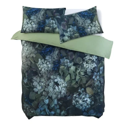Afbeelding van M.M Linen Eisa Dekbedovertrek Tweepersoons 200x200/220 cm Blauw Groen