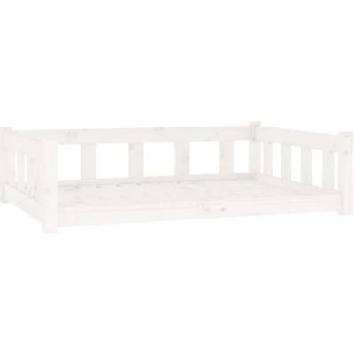 Afbeelding van Hondenmand 105,5X75,5X28 Cm Massief Grenenhout Wit