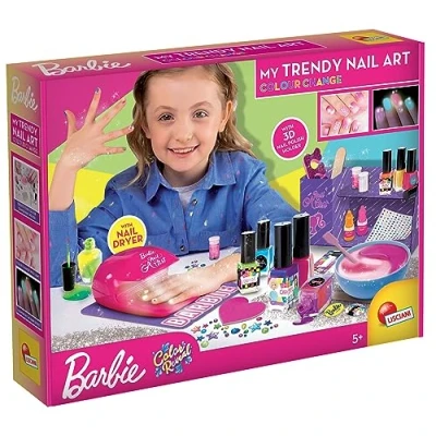 Image de Kit de vernis a ongles Barbie LISCIANI Change couleur et brille dans le noir