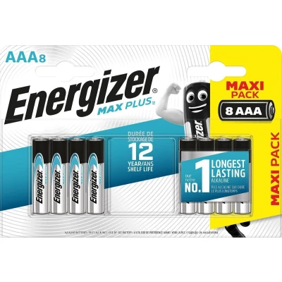 Afbeelding van Energizer Batterijen Max Plus Aaa, Blister Van 8 Stuks