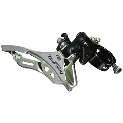 Afbeelding van Voorderailleur Shimano Tourney FD TY300 3x6/7 speed down swing top pull hoge klem 28,6 mm 42T (66 69)