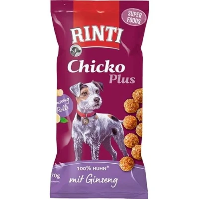 Afbeelding van 12x70g Chicko Plus Superfoods met Ginseng RINTI Hond
