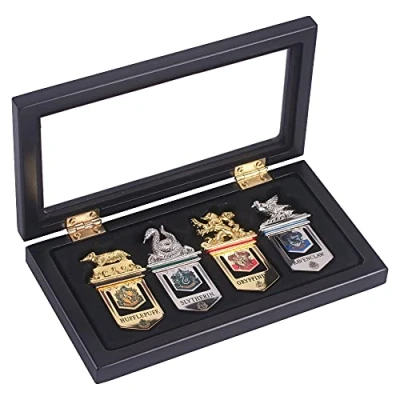 Afbeelding van The Noble Collection Set van 4 Harry Potter Hogwarts bladwijzers 16 cm metaal officieel gelicentieerd