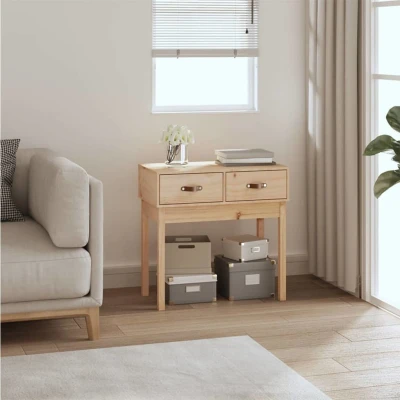 Afbeelding van Wandtafel 76,5x40x75 cm massief grenenhout