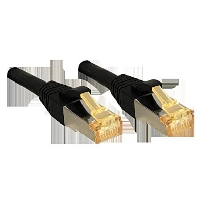 Afbeelding van LINDY 47306 RJ45 Netwerkkabel, patchkabel CAT 6a (losse kabel 7) S/FTP 0.50 m Zwart Snagless 1 stuk(s)