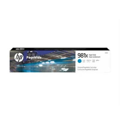 Afbeelding van HP 981X originele cyaan high capacity PageWide cartridge (L0R09A)