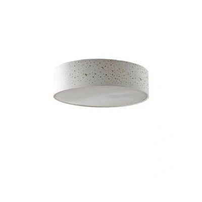 Afbeelding van Lindby plafondlamp Umma, Ø 50 cm, wit, rond, E27, textiel