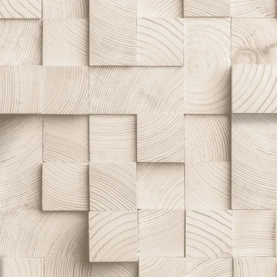 Afbeelding van Dutch Wallcoverings Artifice houtblokken beige M801 07