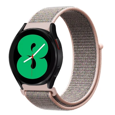 Afbeelding van Garmin Forerunner 255 Sport Loop nylon bandje Zand roze