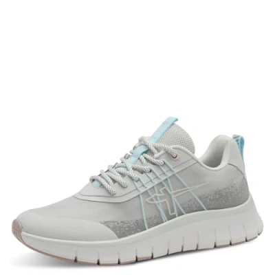 Afbeelding van Tamaris Sneakers laag, Dames, Maat: 36, Light grey Schoenen