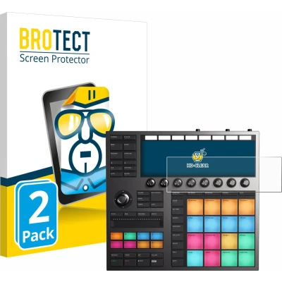 Afbeelding van BROTECT Screenprotector voor Native Instruments Maschine + Folie Beschermfolie transparant (2 Stuks)