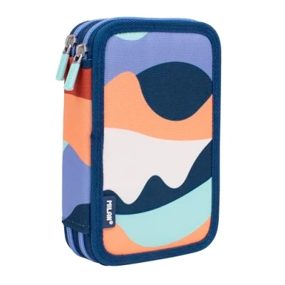 Image de MILAN® Plumier 2 étages avec contenu série The Fun, bleu