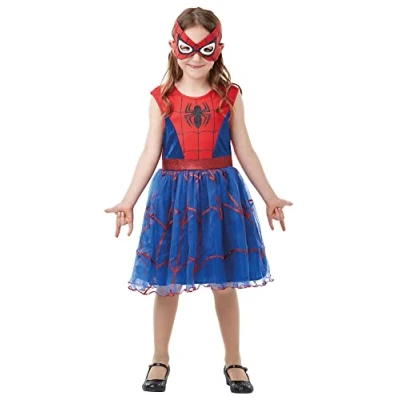 Afbeelding van Rubies Spiderman Kostuum Spider Girl Tutu Meisje Blauw, Rood Maat 116 Carnavalskleding Verkleedkleding