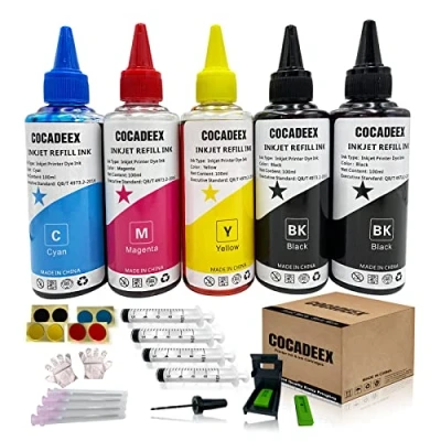 Afbeelding van COCADEEX 500 ml navulset compatibel met Canon PG 545 CL 546 545XL 546XL 510 511 543 544