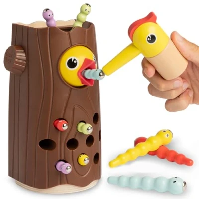 Afbeelding van Nene Toys Voer de vogel met insecten magnetisch speelgoed voor meisjes en jongens van 2, 3 4 jaar spel dat cognitieve, fysieke emotionele vaardigheden kinderen baby&#039;s ontwikkelt