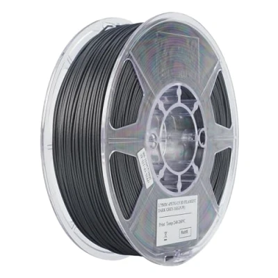 Afbeelding van eSUN ePETG CF Koolstofgrijs Filament 1,75mm 1Kg (PETG, 1.75 mm, 1000 g, Grijs), 3D print filamenten, Grijs