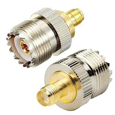 Afbeelding van TengKo RF Coax Adapter SMA Vrouwelijke UHF SO239 Connector (2 stuks)