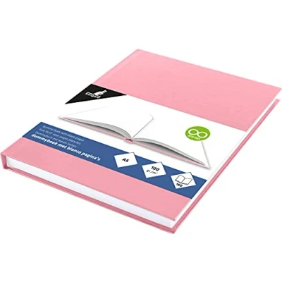 Afbeelding van Dummyboek, blanco hard cover, rood pastel