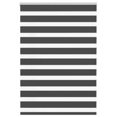 Afbeelding van vidaXL Zebra rolgordijn 110x100 cm stofbreedte 105,9 zwart