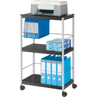 Afbeelding van Paperflow Universele Mobiele Trolley, Zwart, Large Computermeubel