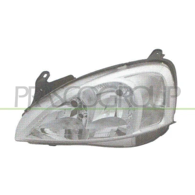 Afbeelding van PRASCO OP0304913 Koplampen rechts H7/H7 Met regelmotor voor LWR OPEL: Corsa C Hatchback, Van