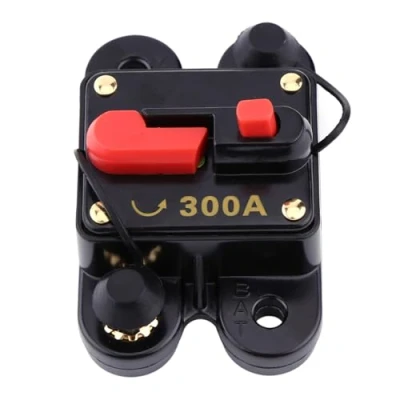 Afbeelding van FTVOGUE DC12 V stroomonderbreker, veiligheidsschakelaar voor auto, marine, boot, fiets, stereo, audio (300 A)