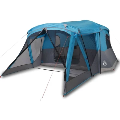 Afbeelding van Tent met luifel 4 persoons waterdicht blauw
