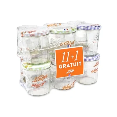 Afbeelding van Le Parfait Set 12 ml glas transparant, glas, 25,5 x 15,5 19,1 cm