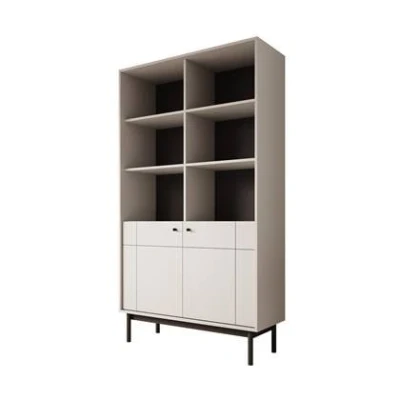 Afbeelding van Meubella Vitrinekast Jules 2 Beige 104 cm