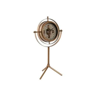 Afbeelding van Bordsklocka Home ESPRIT Gouden Metaal Kristal 36 X 24 66,5 cm