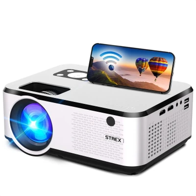 Afbeelding van Strex Beamer Input tot Full HD 7000 Lumen Streamen Vanaf Je Telefoon Met WiFi Mini