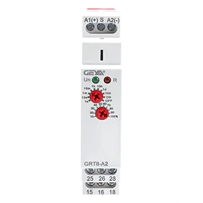 Afbeelding van GEYA Din Rail GRT8 A2 AC/DC12V 24V Relay tijdschakelaar