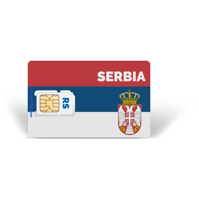 Afbeelding van Simkaart Servië Unlimited Data Prepaid Met Snel 4G/5G Internet En Bellen Op Reis In Europa Airport Telecom