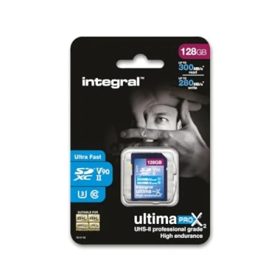 Image de Integral UltimaPro X2 Carte mémoire flash 128 Go Video Class V90 / UHS II U3 Class10 microSDXC