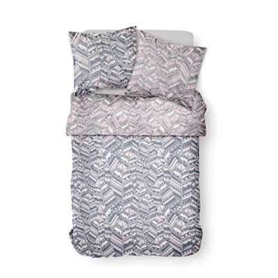 Image de TODAY Parure de couette Microfibre 100% Polyester CRAZY TRIBAL FEATHER 220x240 cm 1 housse et 2 taies doreiller