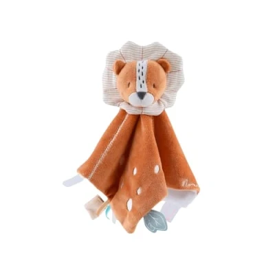 Image de Noukie’s Doudou Naissance Babou le Lion Veloudoux Ultra Doux Idéal Cadeau Bébé Marron 1 Unité