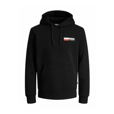 Afbeelding van Jack &amp; Jones LOGO Hoodie, Heren, Maat: Small, Black