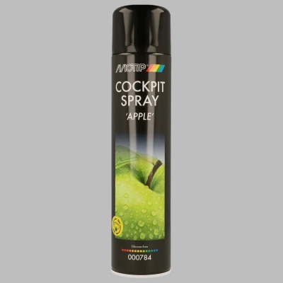 Afbeelding van MoTip Car Care Black Cockpitspray High Gloss Apple Scent 600ml Spray