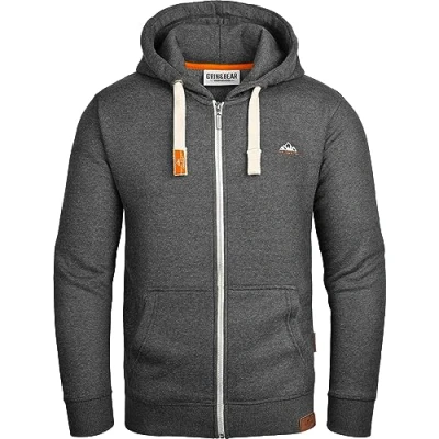 Afbeelding van Grin&amp;Bear GEC022 hoody voor heren, Antraciet