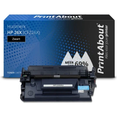 Afbeelding van Huismerk HP 26X (CF226X) Toner Zwart Hoge capaciteit
