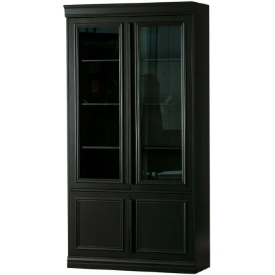 Afbeelding van Organize vitrinekast/buffetkast 110 cm grenen matzwart