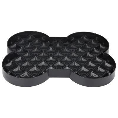 Afbeelding van Lickimat Slodog Slowfeeder Voermat Hondenvoerbak 35 cm Zwart
