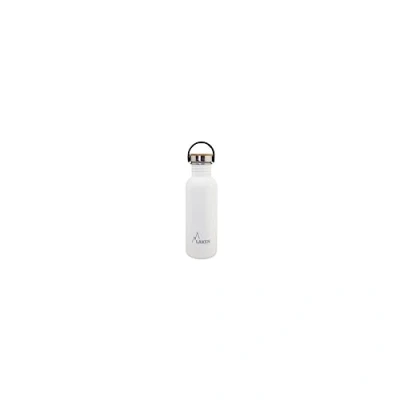 Afbeelding van RVS fles Basic Steel Bottle 750ml ,Bamboo S/S Cap Wit