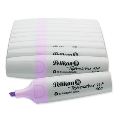 Afbeelding van Pelikan tekstmarker 490 Eco Pastel paars 1 stuk